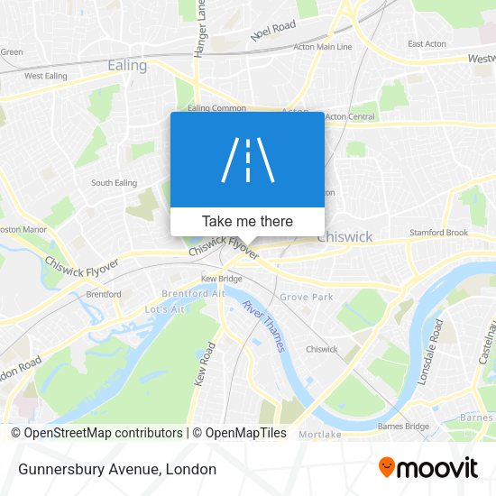 Gunnersbury Avenue map