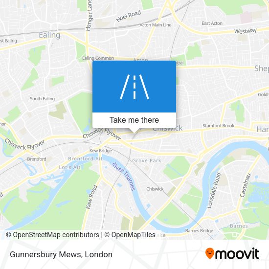 Gunnersbury Mews map