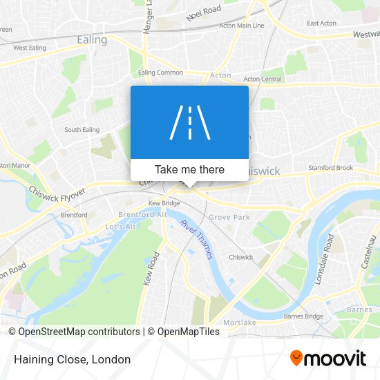 Haining Close map