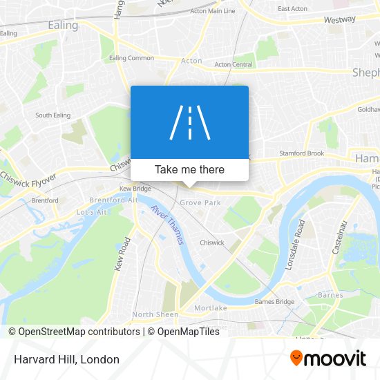 Harvard Hill map
