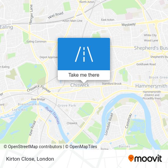 Kirton Close map