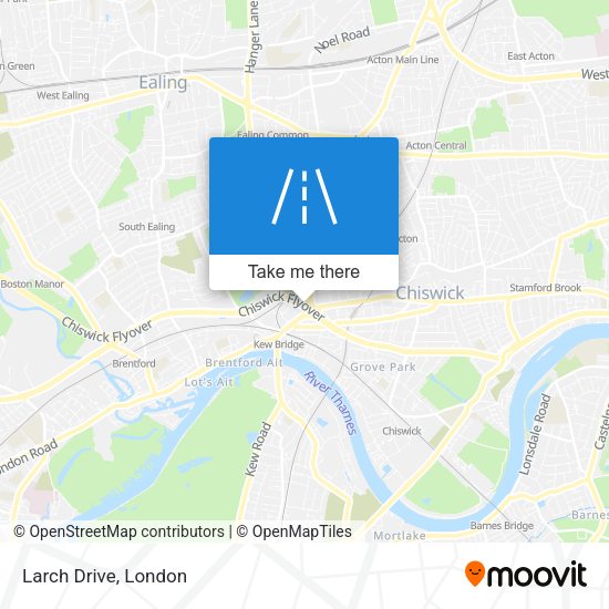 Larch Drive map