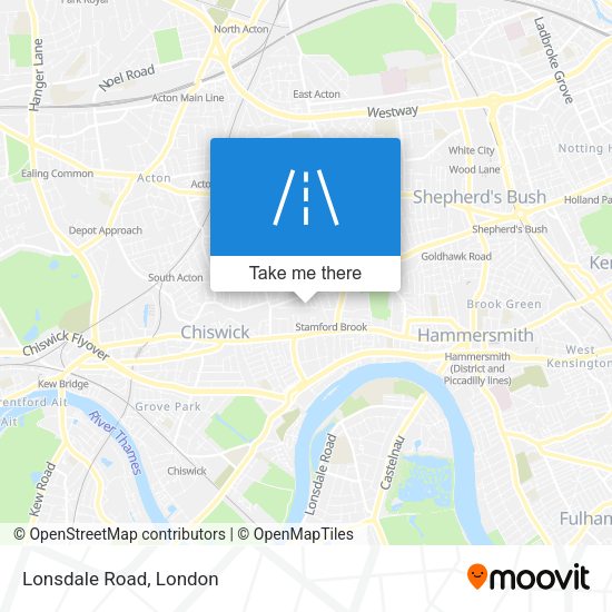 Lonsdale Road map