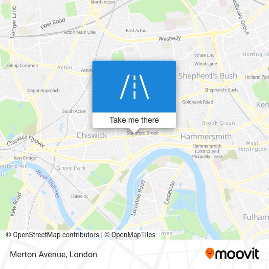 Merton Avenue map