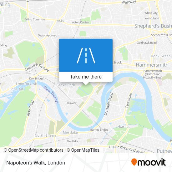 Napoleon's Walk map