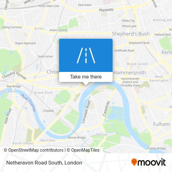 Netheravon Road South map