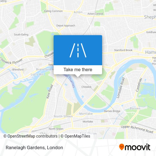 Ranelagh Gardens map