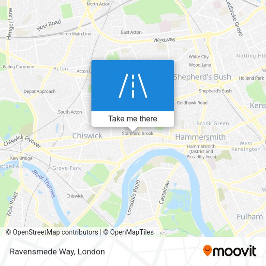 Ravensmede Way map
