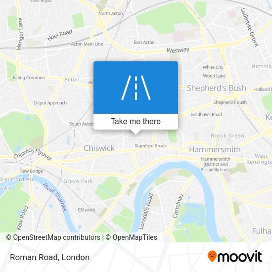 Roman Road map