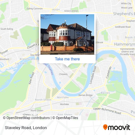 Staveley Road map