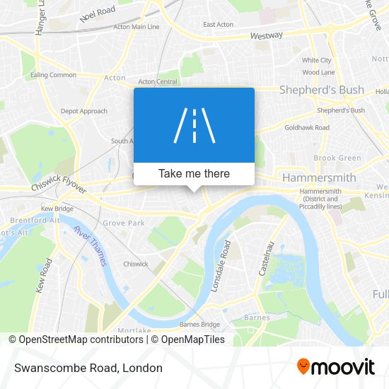 Swanscombe Road map
