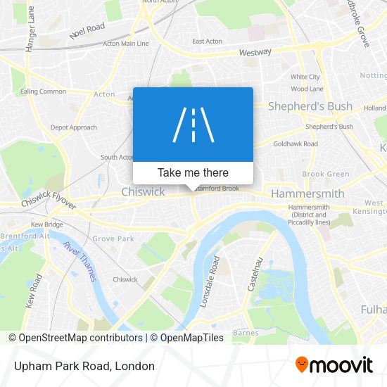 Upham Park Road map