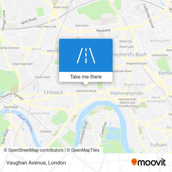 Vaughan Avenue map
