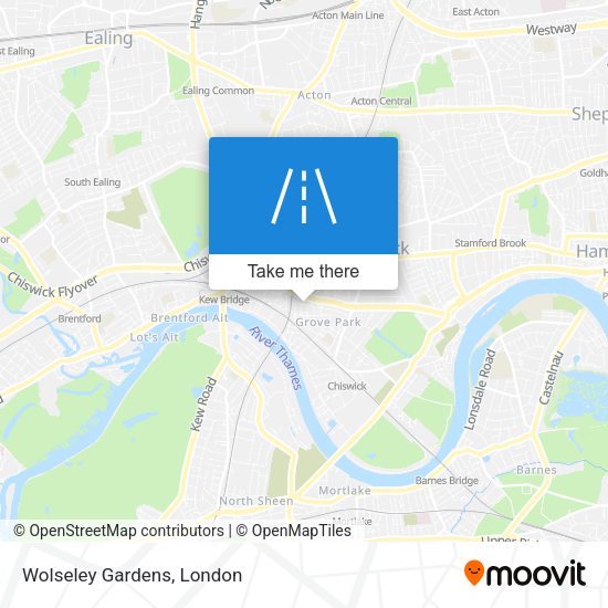 Wolseley Gardens map