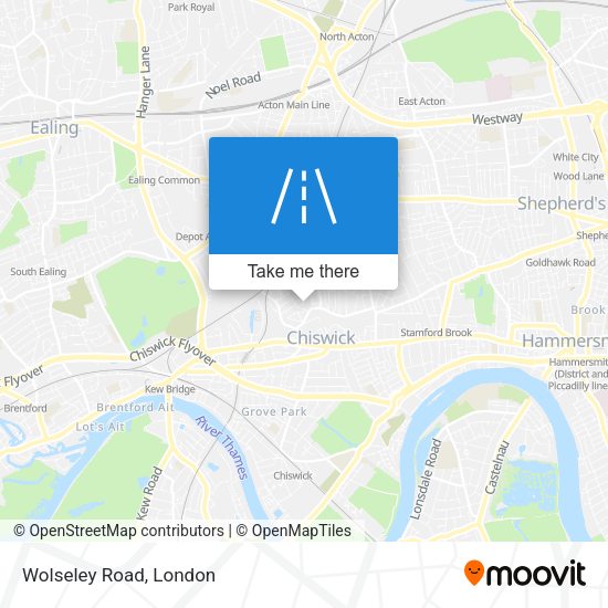 Wolseley Road map
