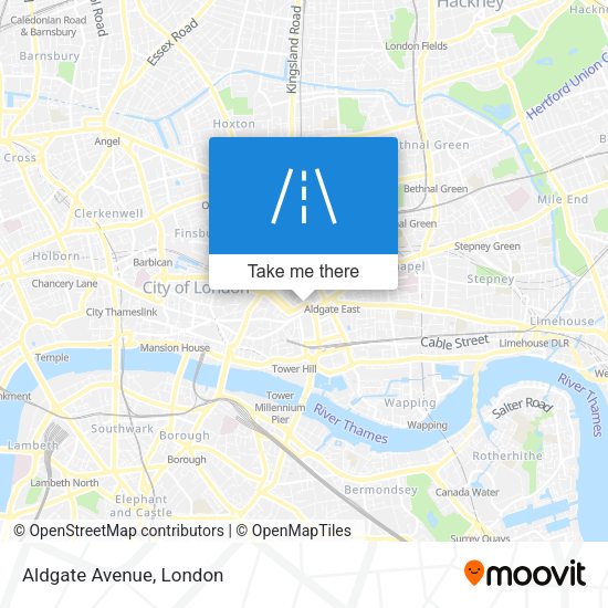 Aldgate Avenue map