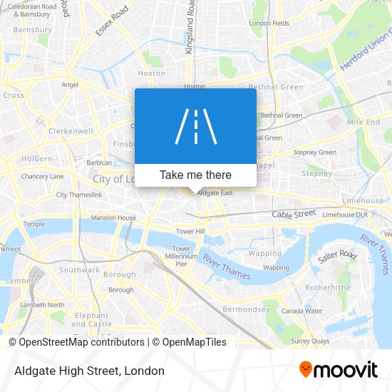Aldgate High Street map