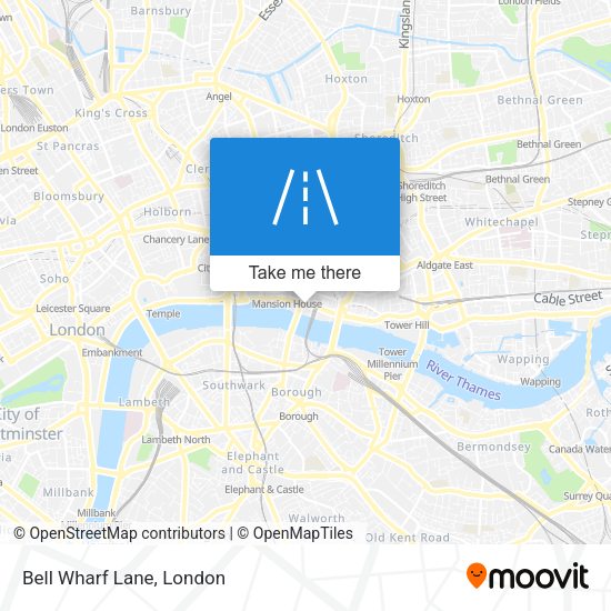 Bell Wharf Lane map