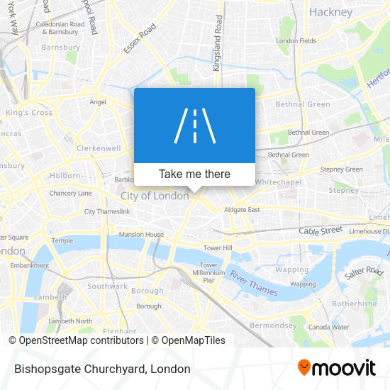 Bishopsgate Churchyard map