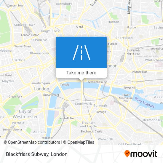 Blackfriars Subway map