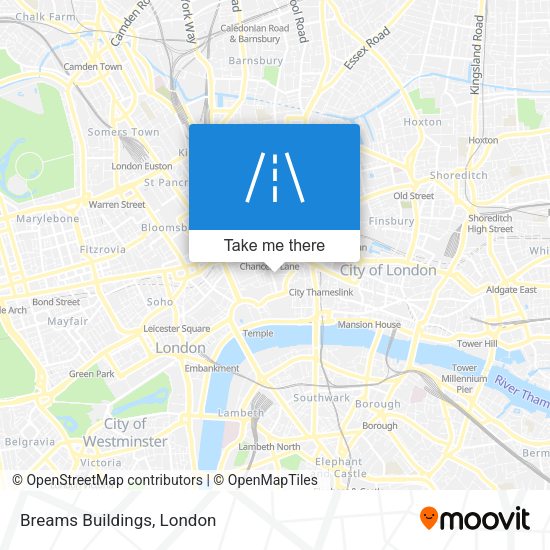 Breams Buildings map
