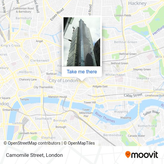 Camomile Street map