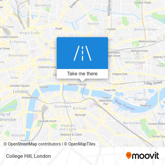College Hill map