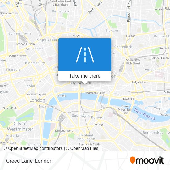 Creed Lane map