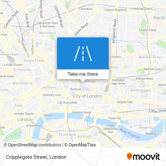 Cripplegate Street map