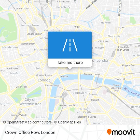Crown Office Row map
