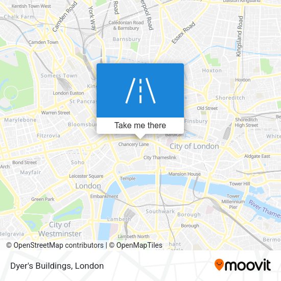 Dyer's Buildings map