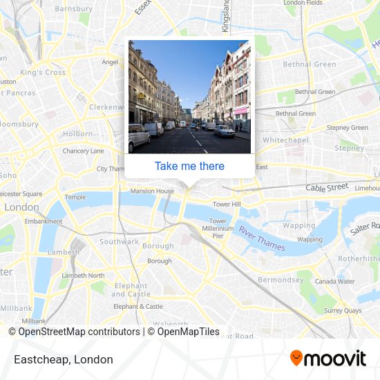 Eastcheap map