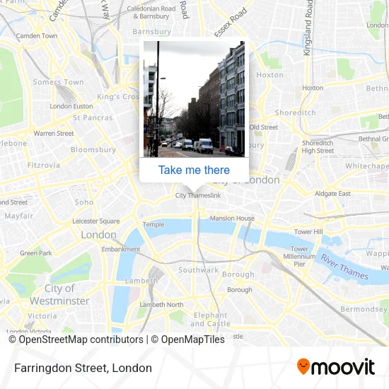 Farringdon Street map