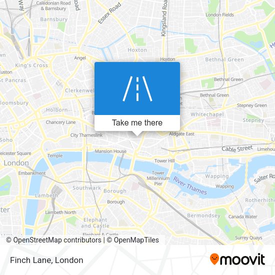 Finch Lane map