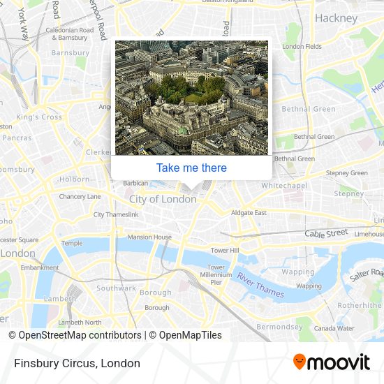 Finsbury Circus map
