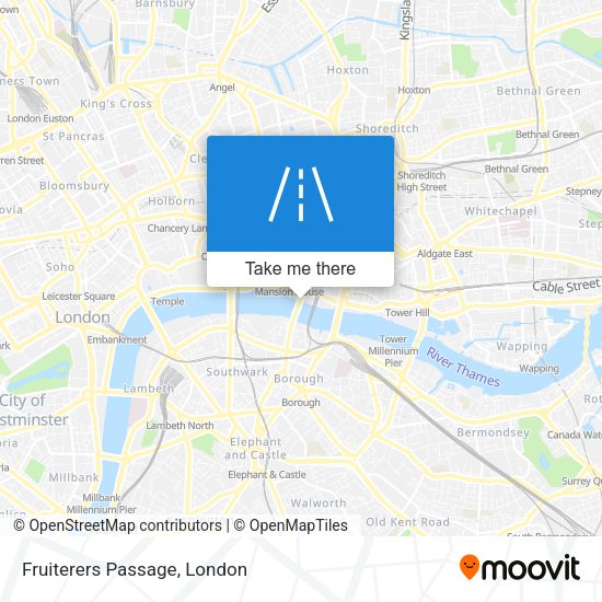 Fruiterers Passage map