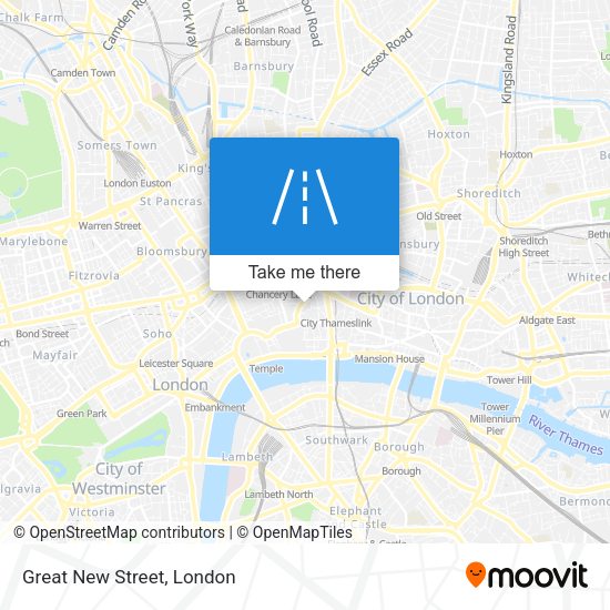Great New Street map