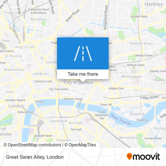 Great Swan Alley map