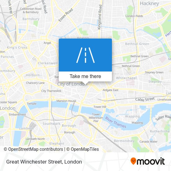Great Winchester Street map