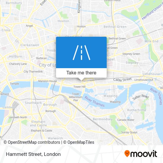 Hammett Street map
