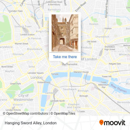Hanging Sword Alley map