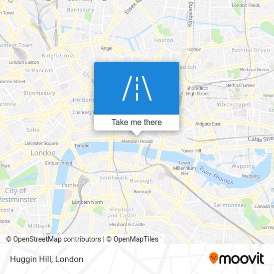 Huggin Hill map