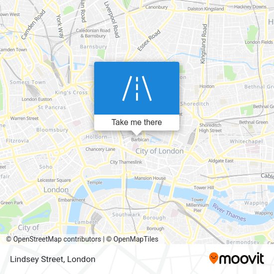Lindsey Street map