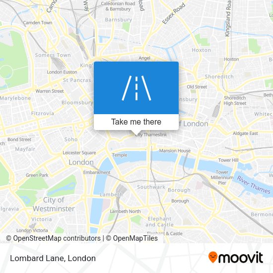 Lombard Lane map
