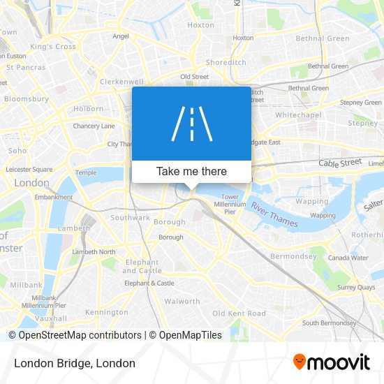 London Bridge map