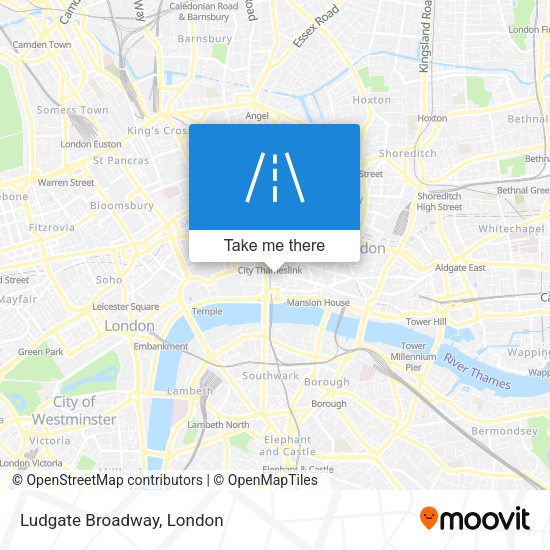 Ludgate Broadway map