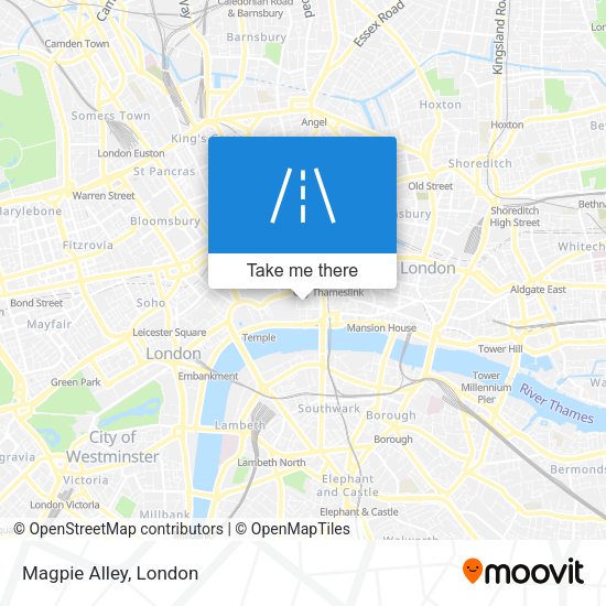 Magpie Alley map