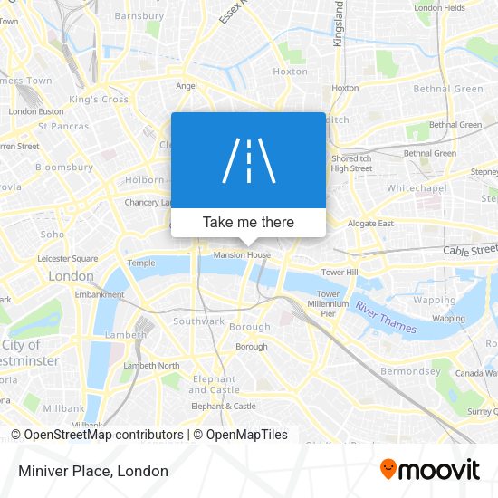 Miniver Place map