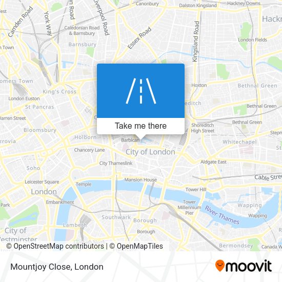 Mountjoy Close map
