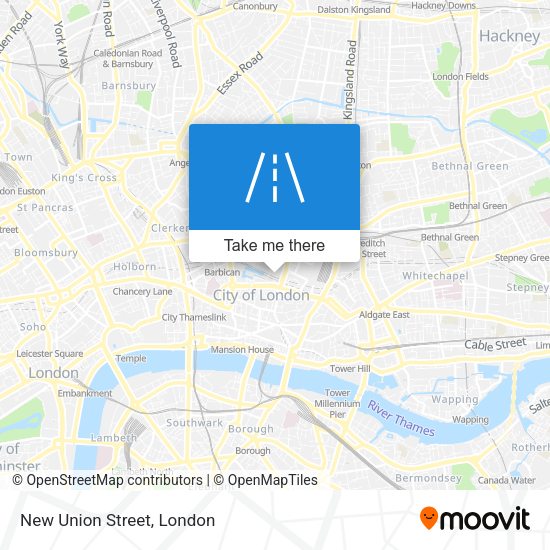New Union Street map